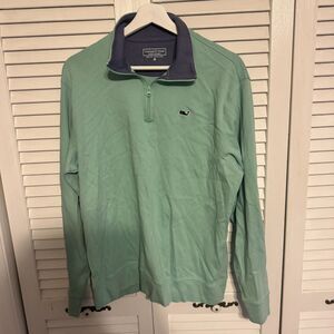 VINEYARD‎ VINES PREPPY COASTAL PRIMA COTTON QUATERZIP CREWNECK SZ M